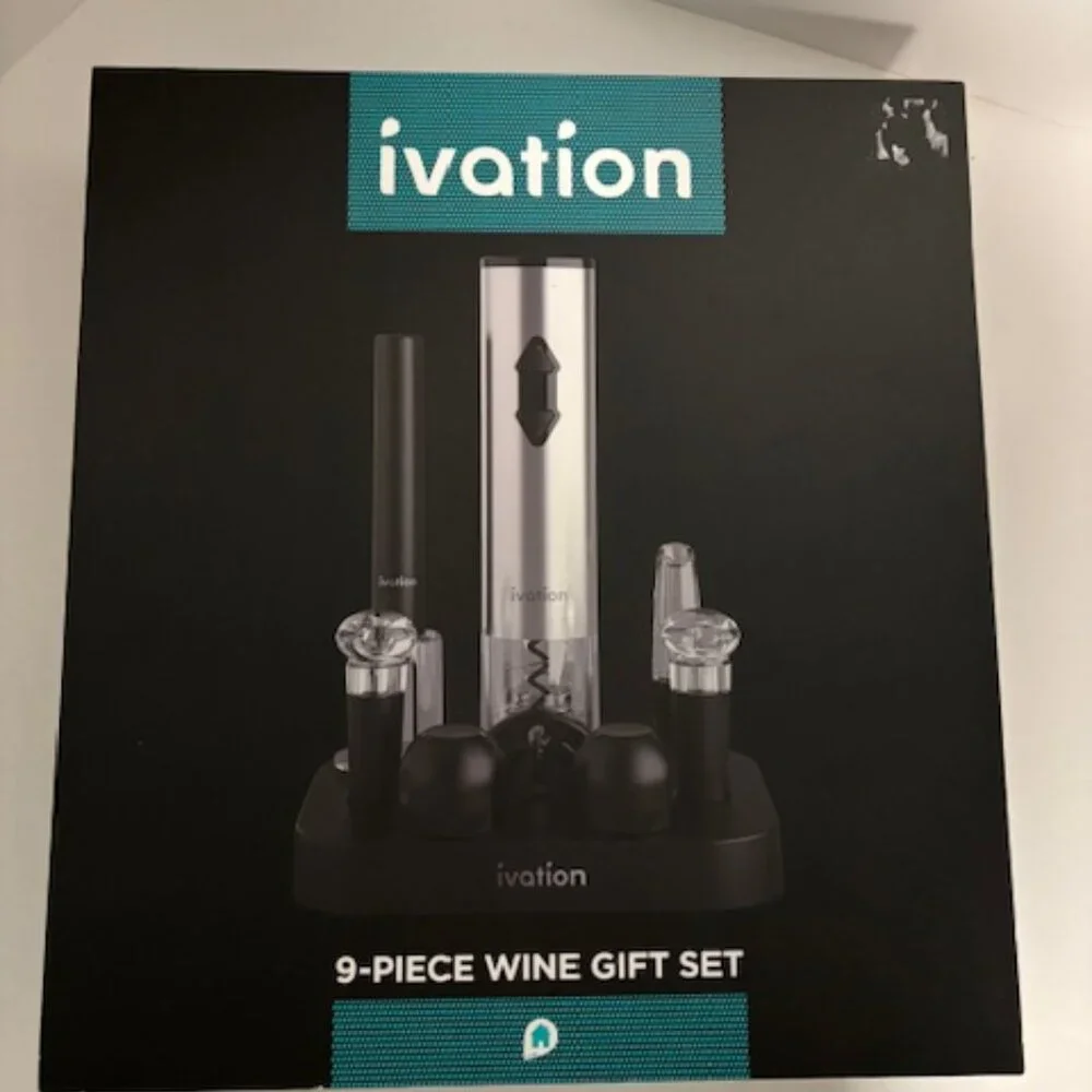 Ivation 9 Piece Wine Gift Set - New in Box